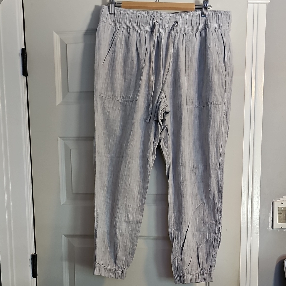 Womens Gray Drawstring Joggers
